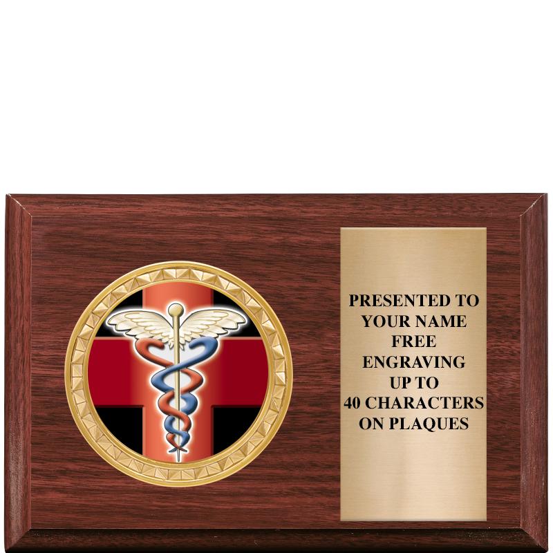 6" X 4" WOOD INSERT PLQ