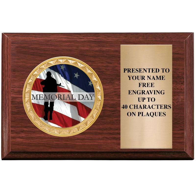 6" X 4" WOOD INSERT PLQ