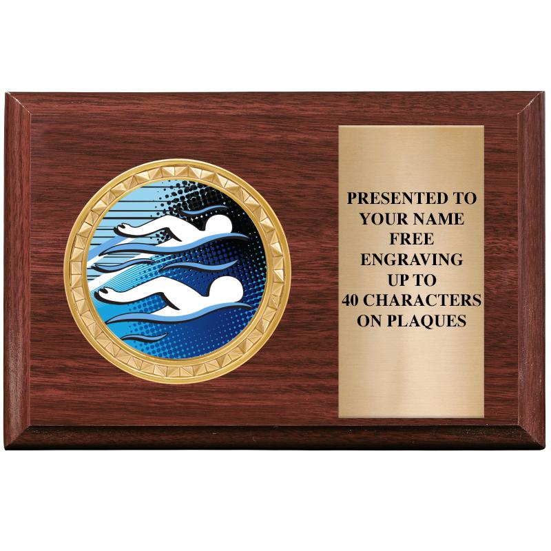 6" X 4" WOOD INSERT PLQ
