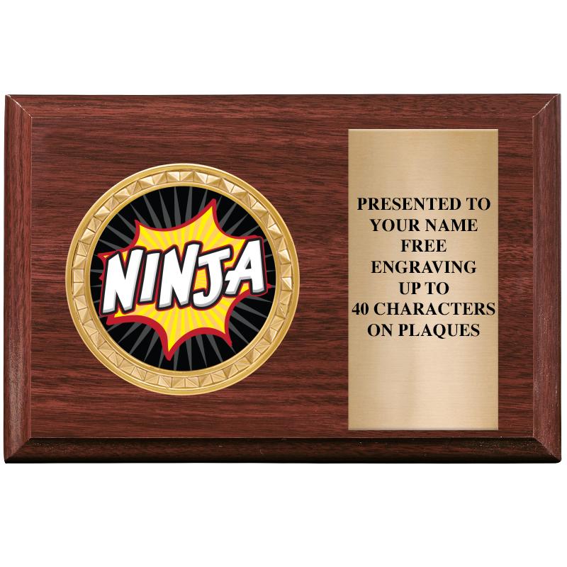 6" X 4" WOOD INSERT PLQ