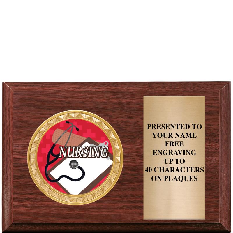 6" X 4" WOOD INSERT PLQ