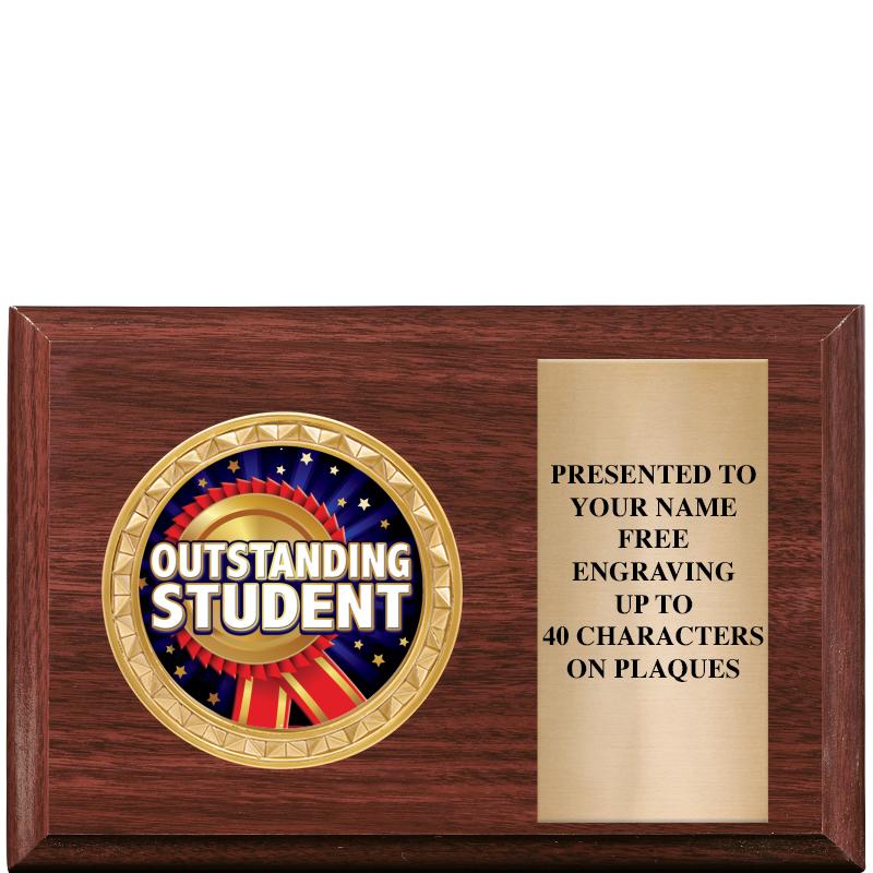 6" X 4" WOOD INSERT PLQ