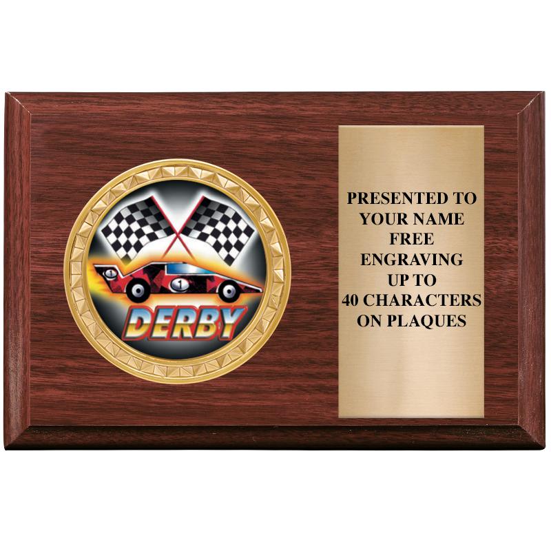 6" X 4" WOOD INSERT PLQ