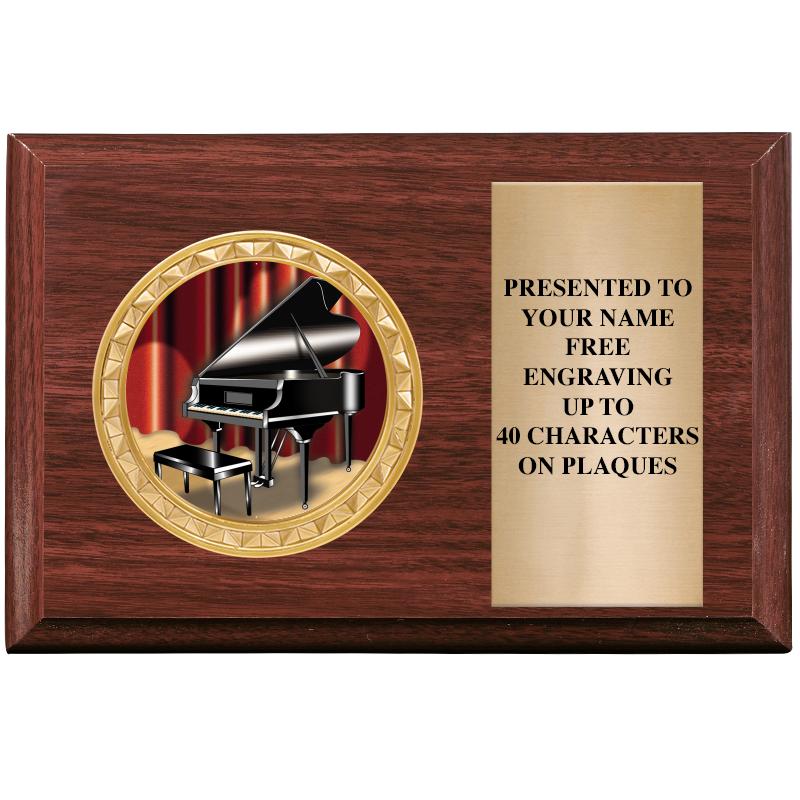 6" X 4" WOOD INSERT PLQ