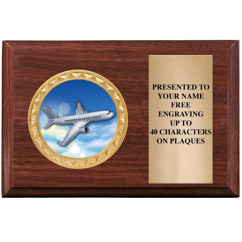 6" X 4" WOOD INSERT PLQ