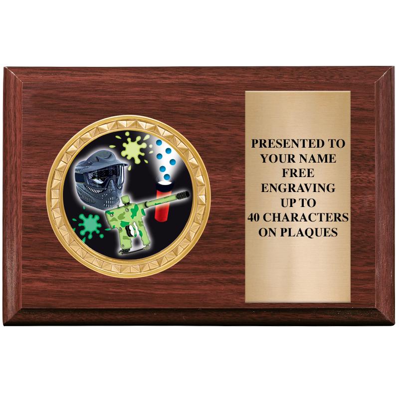 6" X 4" WOOD INSERT PLQ