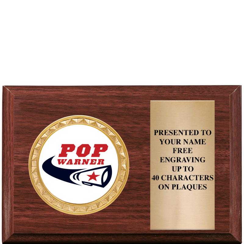 6" X 4" WOOD INSERT PLQ