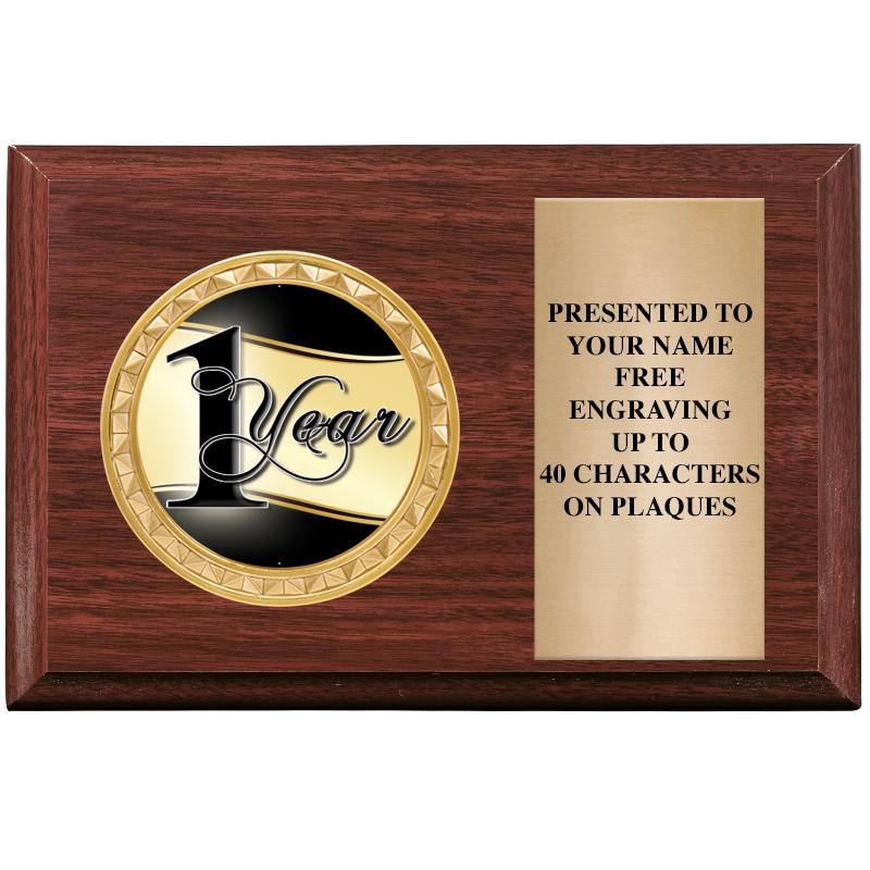 6" X 4" WOOD INSERT PLQ