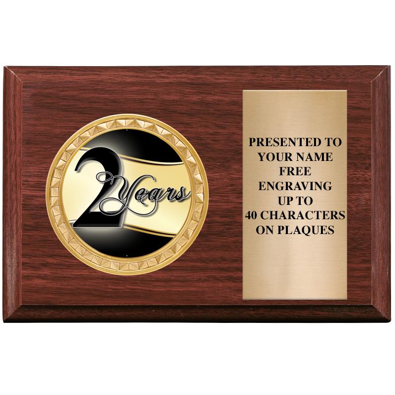 6" X 4" WOOD INSERT PLQ