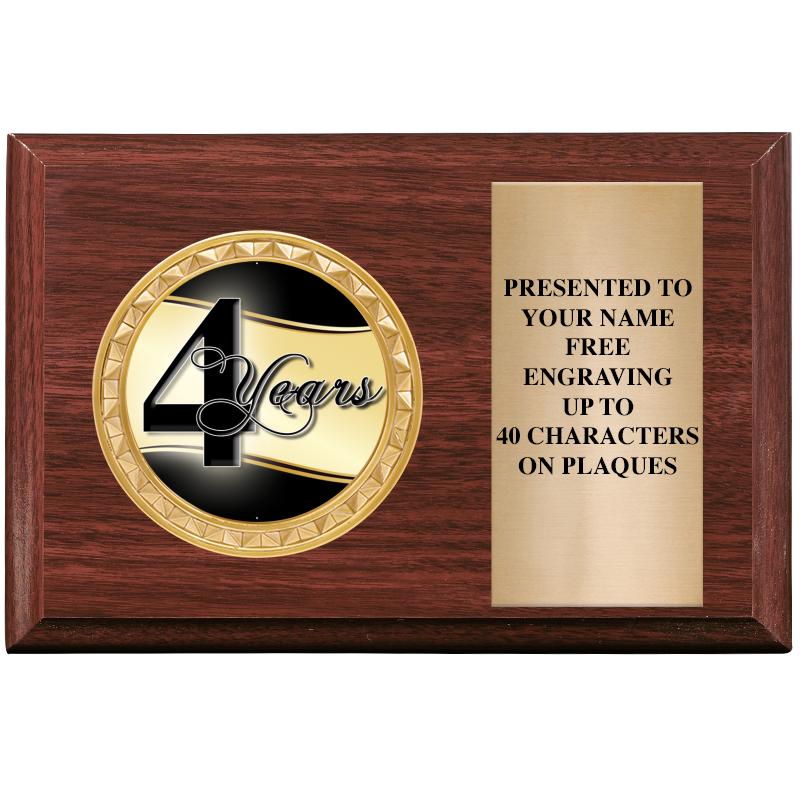 6" X 4" WOOD INSERT PLQ