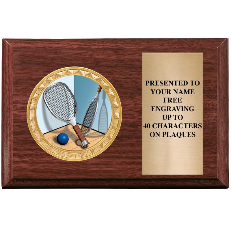 6" X 4" WOOD INSERT PLQ