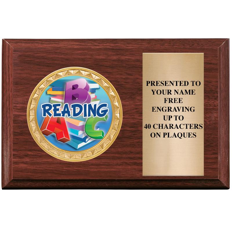 6" X 4" WOOD INSERT PLQ