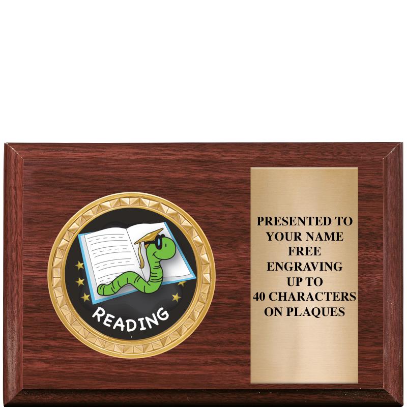 6" X 4" WOOD INSERT PLQ