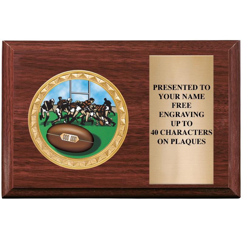 6" X 4" WOOD INSERT PLQ