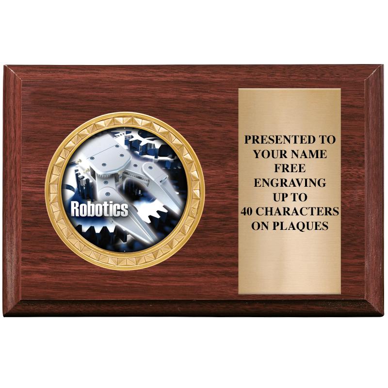 6" X 4" WOOD INSERT PLQ