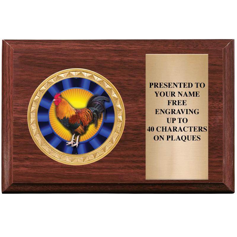 6" X 4" WOOD INSERT PLQ