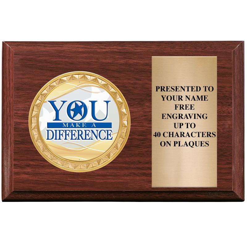 6" X 4" WOOD INSERT PLQ