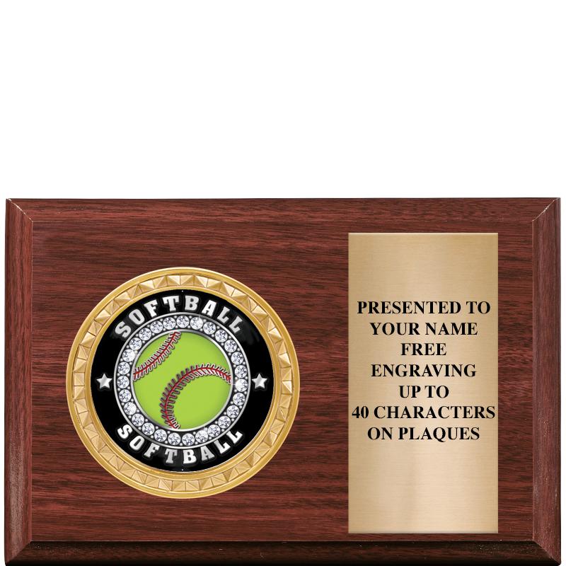 6" X 4" WOOD INSERT PLQ