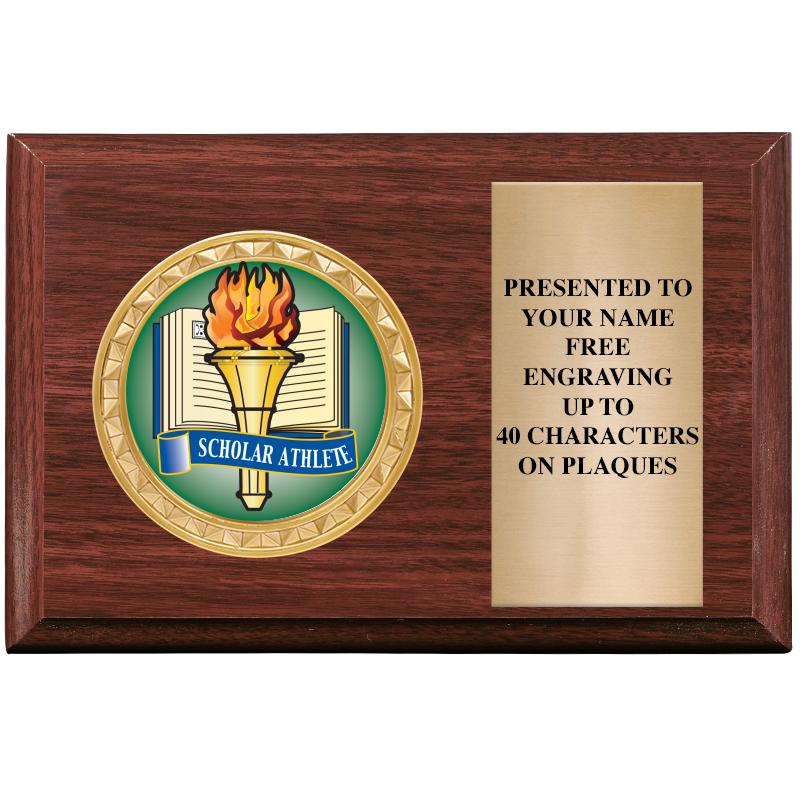 6" X 4" WOOD INSERT PLQ