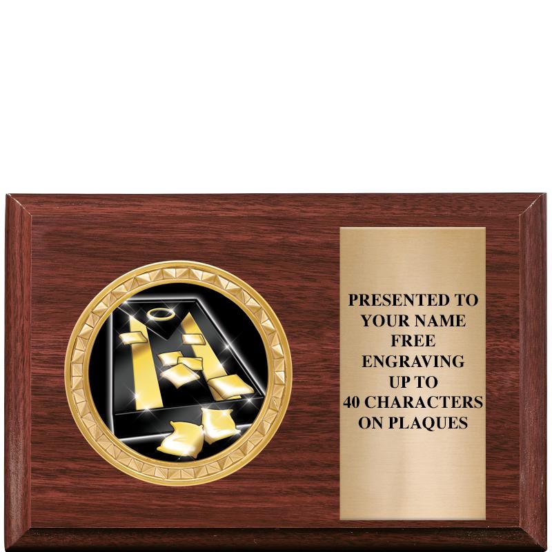 6" X 4" WOOD INSERT PLQ