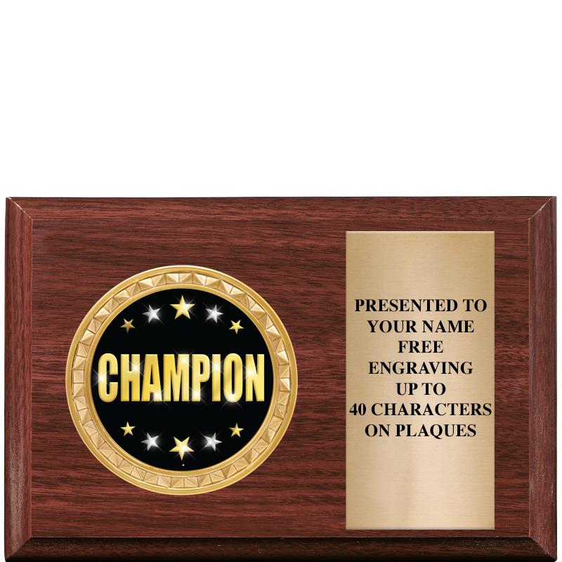 6" X 4" WOOD INSERT PLQ