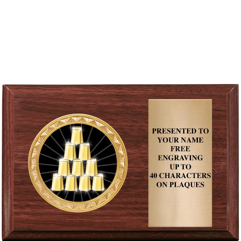 6" X 4" WOOD INSERT PLQ