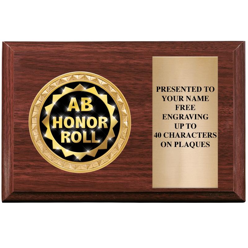 6" X 4" WOOD INSERT PLQ