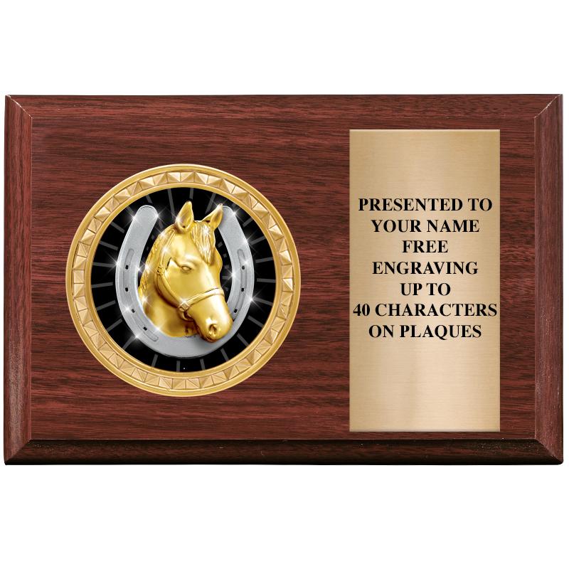 6" X 4" WOOD INSERT PLQ