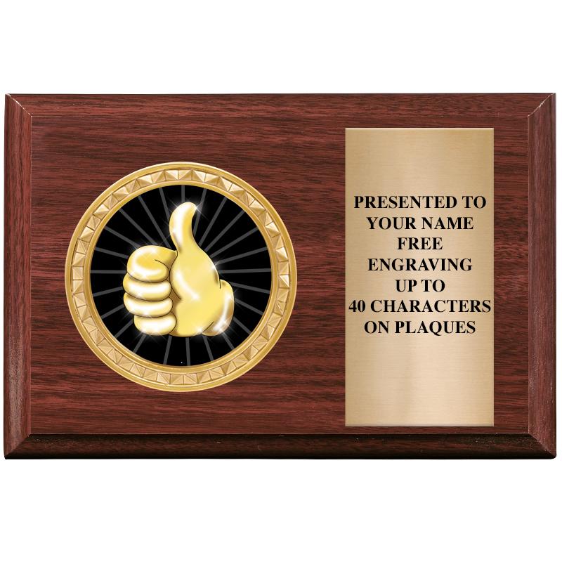 6" X 4" WOOD INSERT PLQ