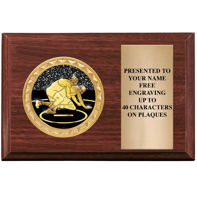 6" X 4" WOOD INSERT PLQ