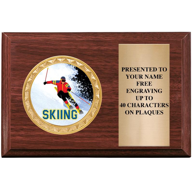 6" X 4" WOOD INSERT PLQ