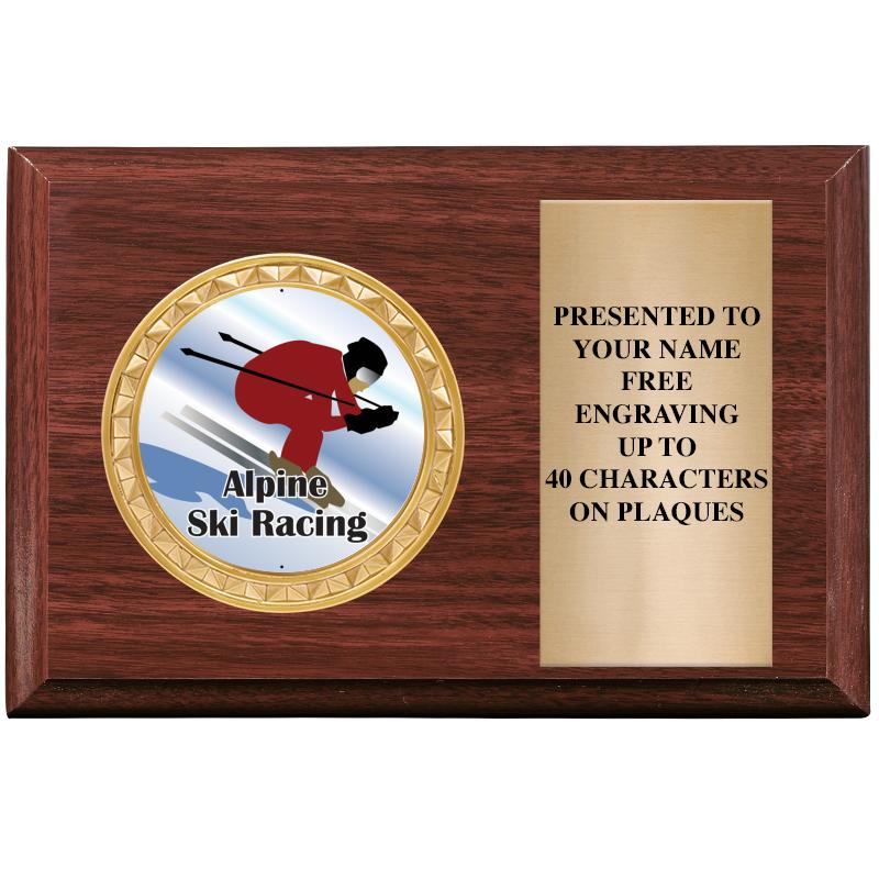 6" X 4" WOOD INSERT PLQ