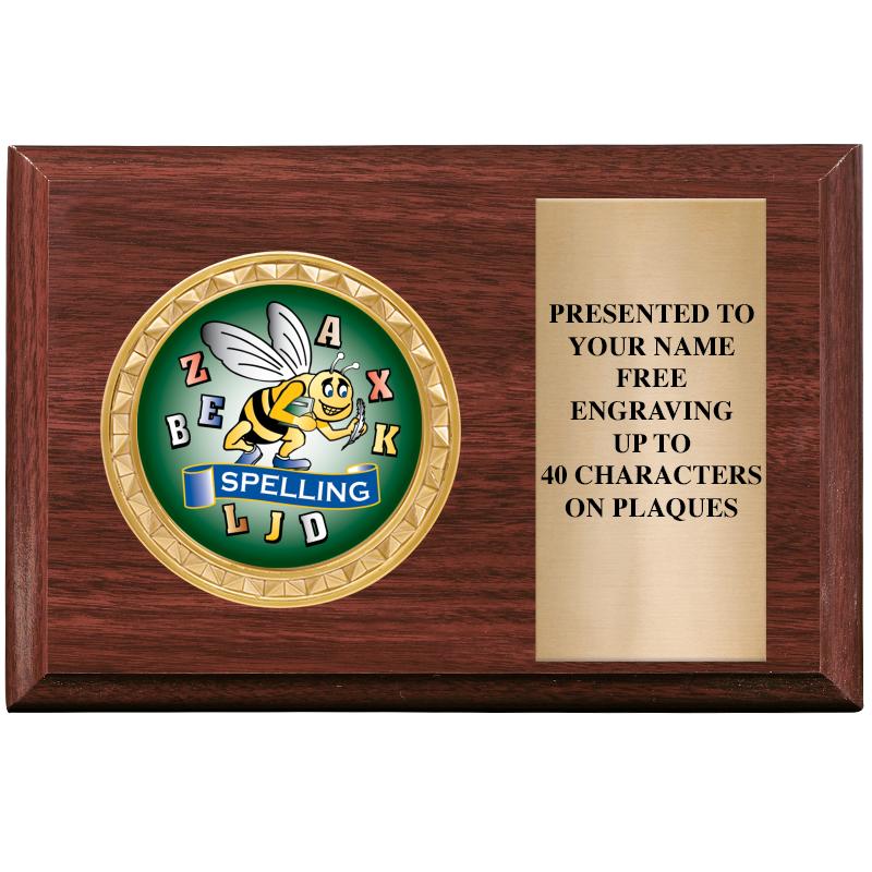 6" X 4" WOOD INSERT PLQ