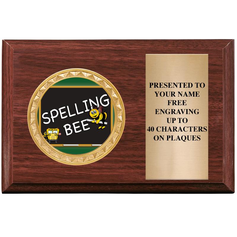 6" X 4" WOOD INSERT PLQ