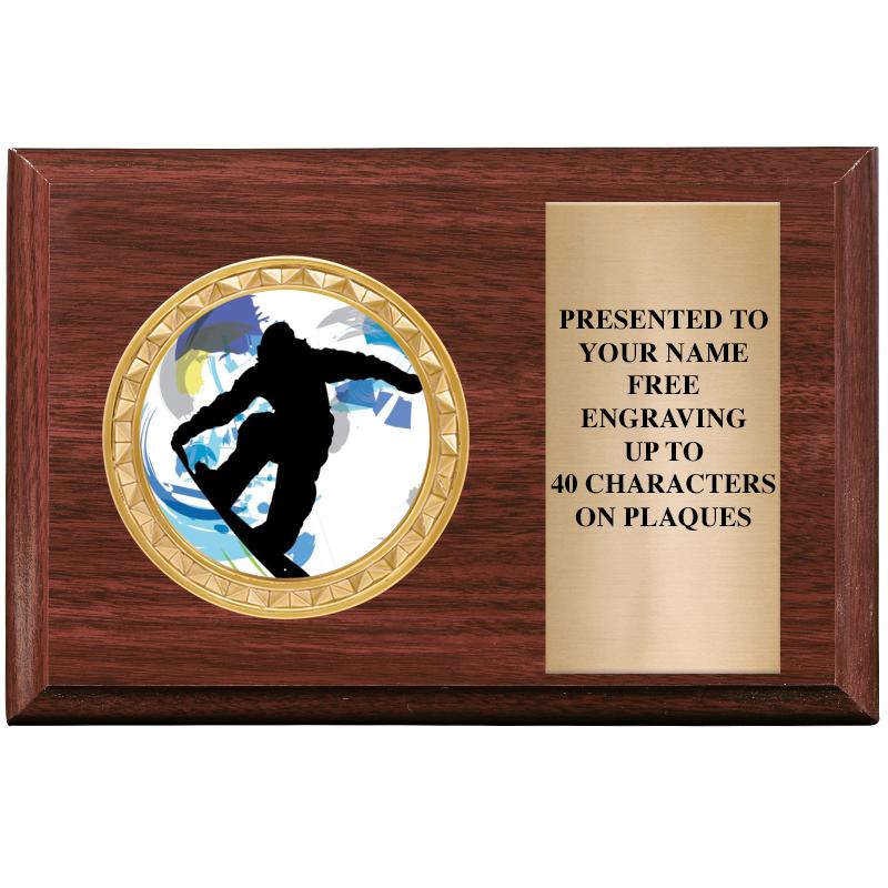 6" X 4" WOOD INSERT PLQ