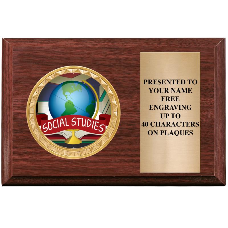 6" X 4" WOOD INSERT PLQ