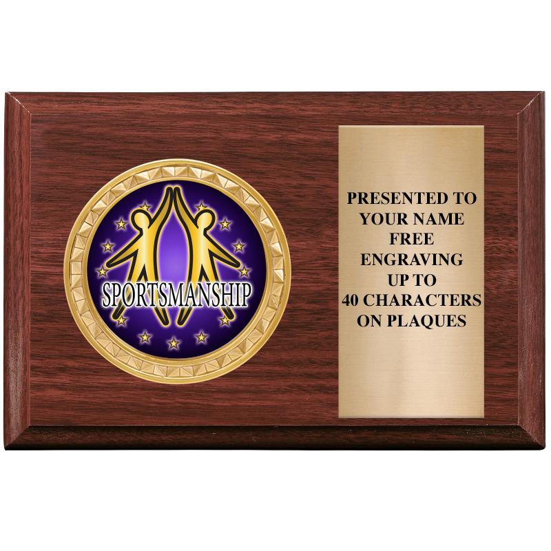 6" X 4" WOOD INSERT PLQ