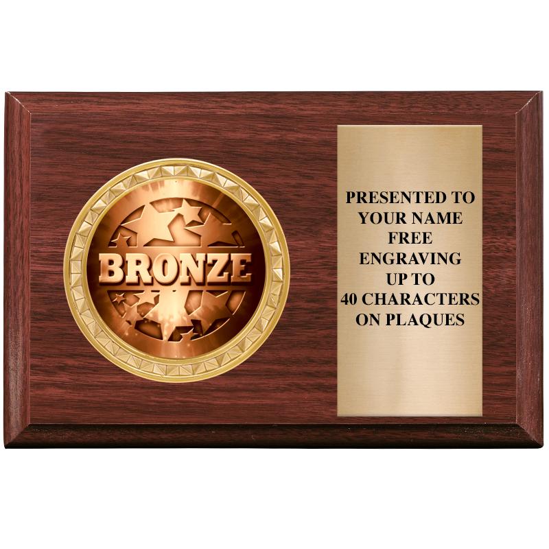 6" X 4" WOOD INSERT PLQ