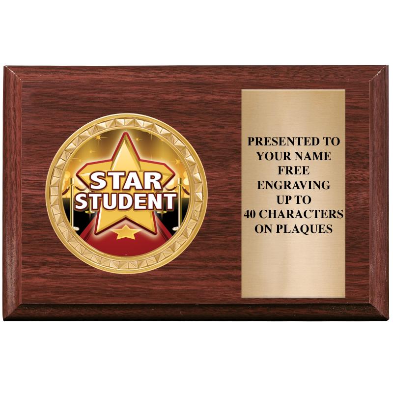 6" X 4" WOOD INSERT PLQ