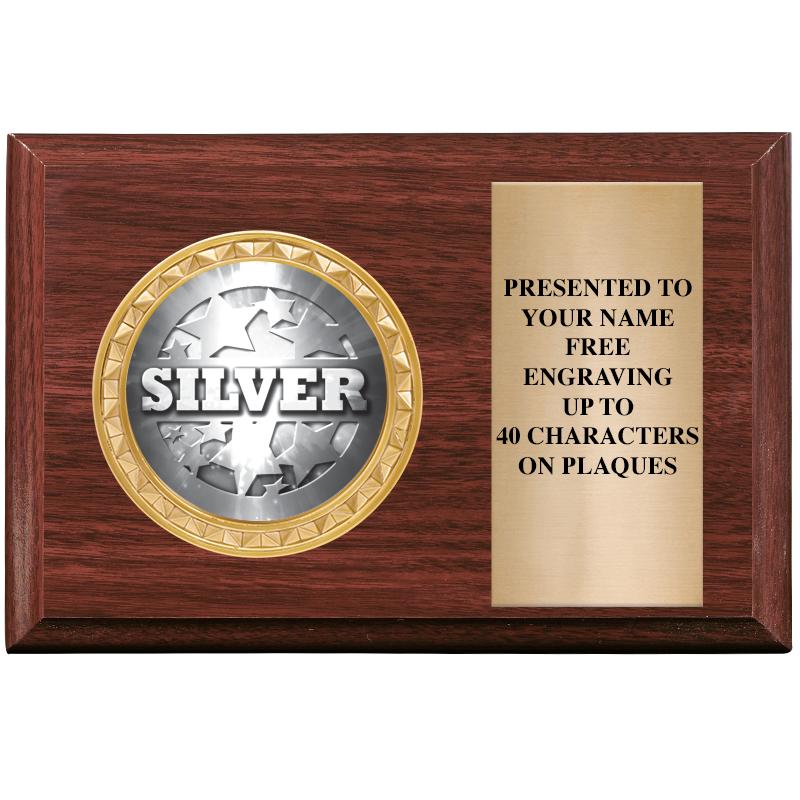 6" X 4" WOOD INSERT PLQ