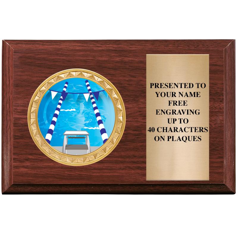 6" X 4" WOOD INSERT PLQ