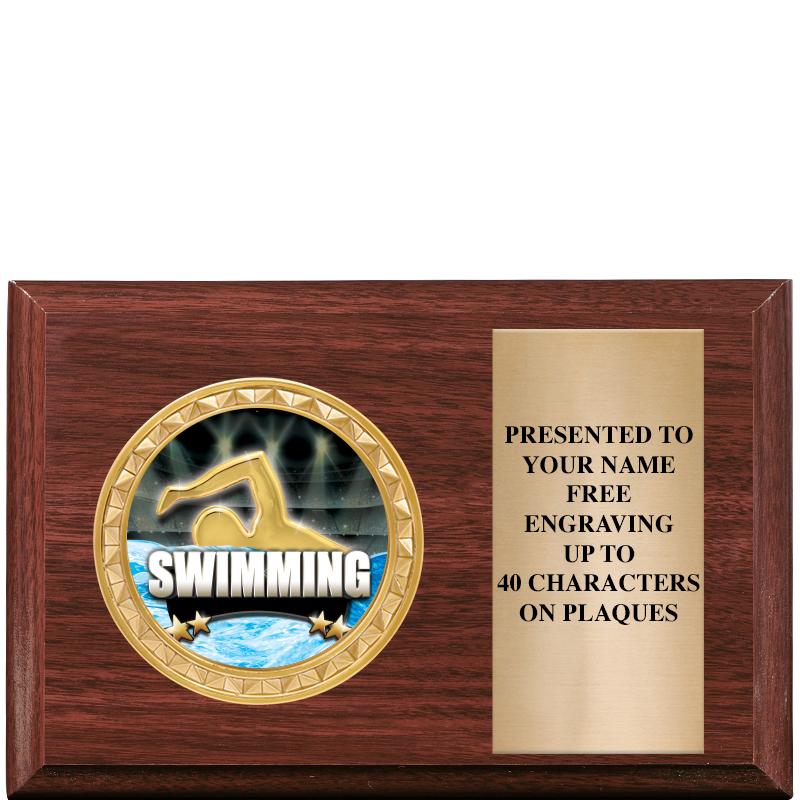 6" X 4" WOOD INSERT PLQ