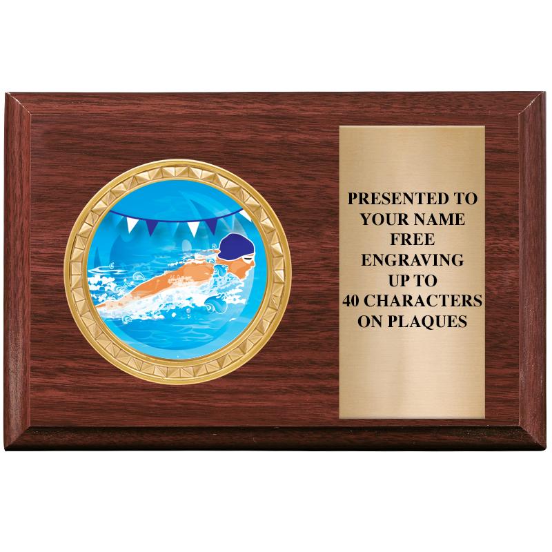 6" X 4" WOOD INSERT PLQ
