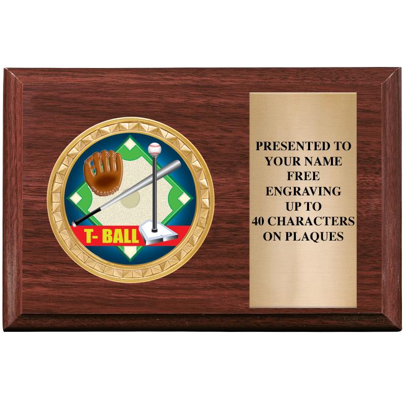 6" X 4" WOOD INSERT PLQ