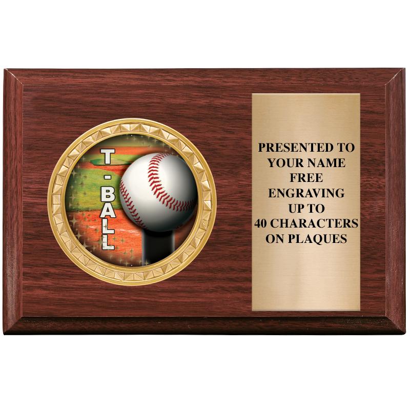 6" X 4" WOOD INSERT PLQ