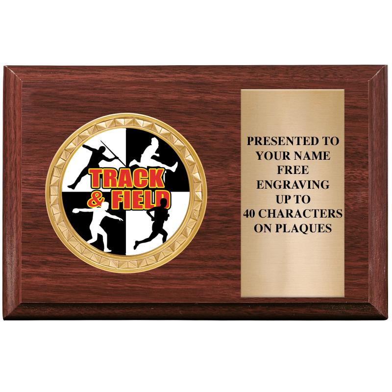 6" X 4" WOOD INSERT PLQ