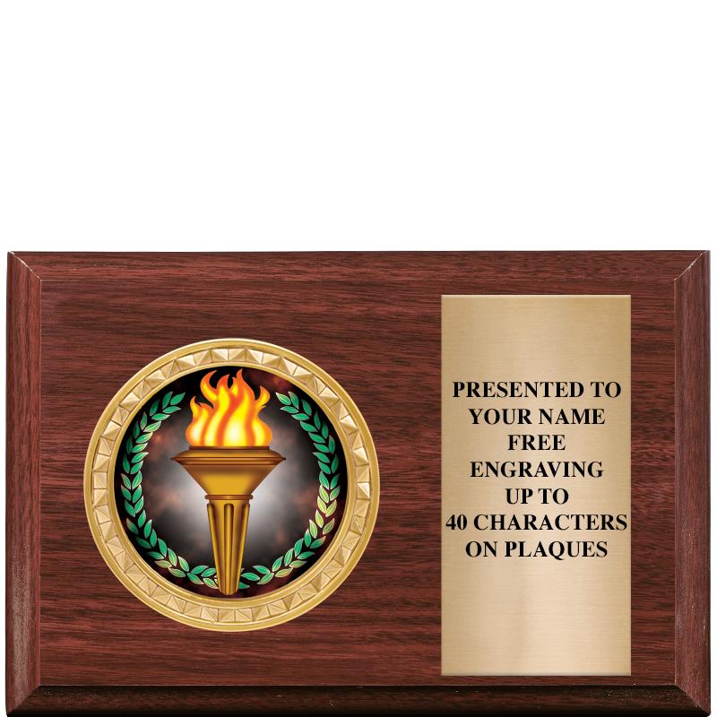 6" X 4" WOOD INSERT PLQ