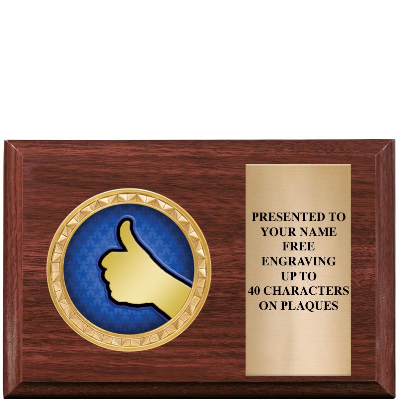 6" X 4" WOOD INSERT PLQ