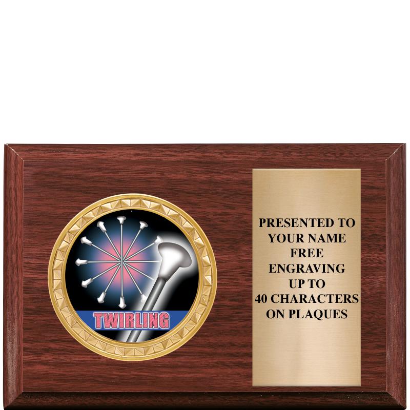 6" X 4" WOOD INSERT PLQ