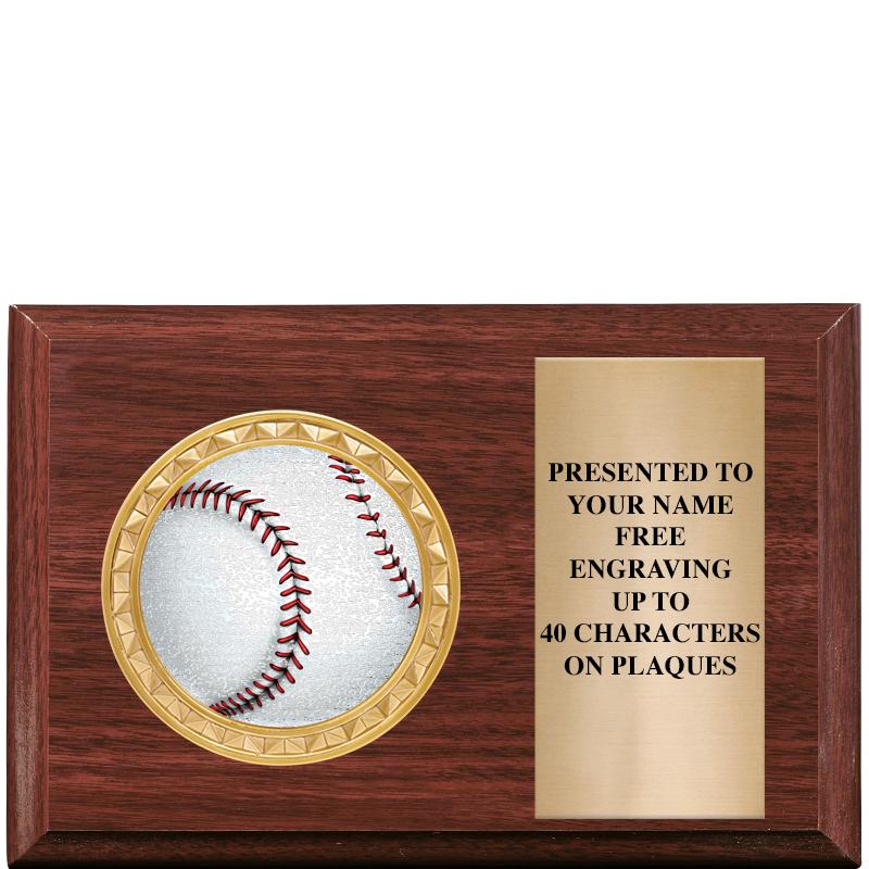 6" X 4" WOOD INSERT PLQ